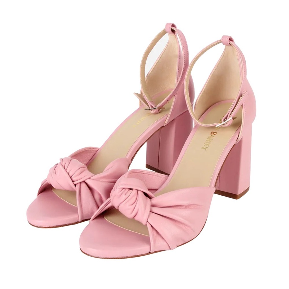 Poppy Barley The Esther Heeled Sandal — Fraîche Rose / Size 8.5 - Picture 3 of 11